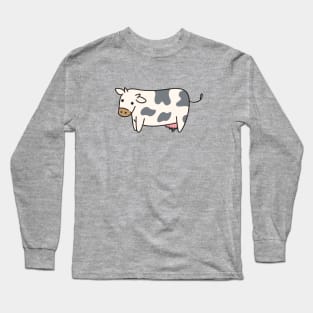 Cute Cow Doodle Drawing Long Sleeve T-Shirt